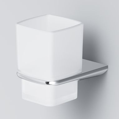 AM.PM Стакан стеклянный с настенным держателем InspireV2.0 (A50A34300)