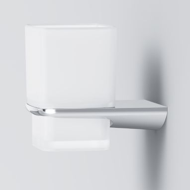 AM.PM Стакан стеклянный с настенным держателем InspireV2.0 (A50A34300)