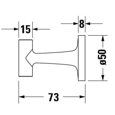 DURAVIT Крючок для ванной комнаты STARCK T (0099294600)