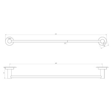 GLOBUS LUX Держатель полотенец SS 8402-60