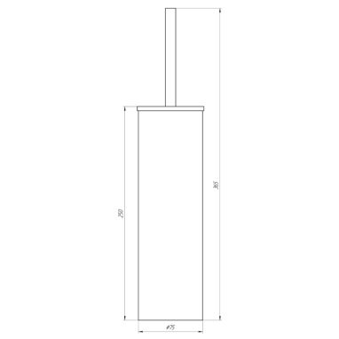 GLOBUS LUX Ершик для унитаза напольный SS 8429B
