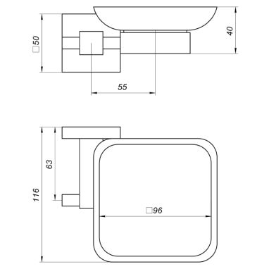 GLOBUS LUX Мыльница SQ 9408