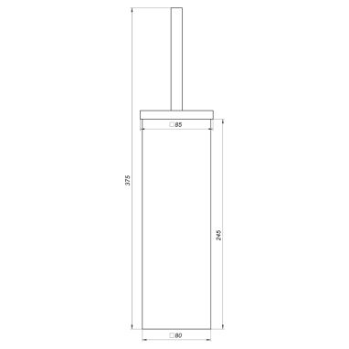 GLOBUS LUX Ершик для унитаза напольный SQ 9429B
