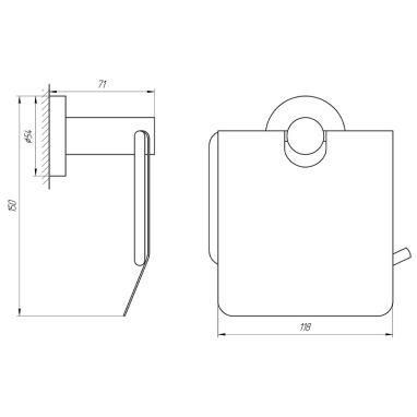 GLOBUS LUX Держатель туалетной бумаги с крышкой BS8410