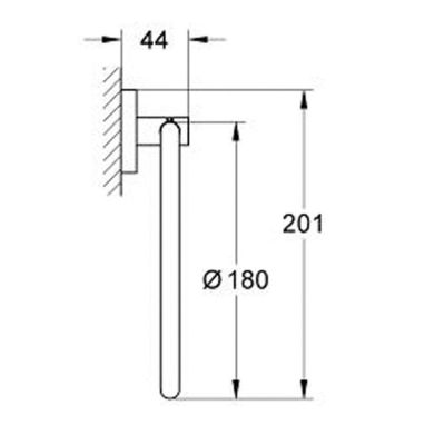 GROHE Полотенцедержатель "кольцо" ESSENTIALS (40365001)