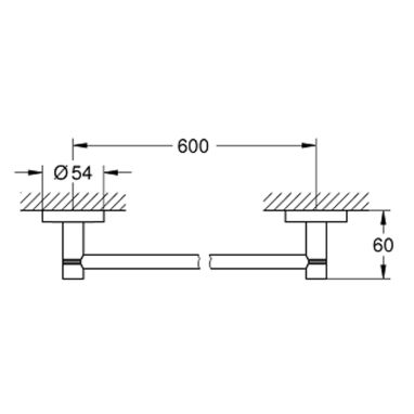 GROHE Полотенцедержатель ESSENTIALS (40366001)