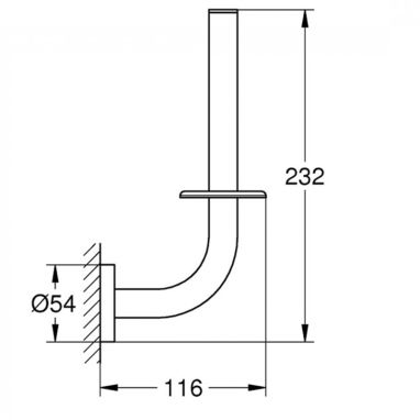 GROHE Держатель туалетной бумаги ESSENTIALS (40385AL1)