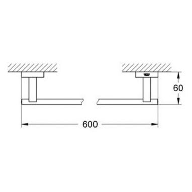 GROHE Полотенцедержатель Essentials (40509001)