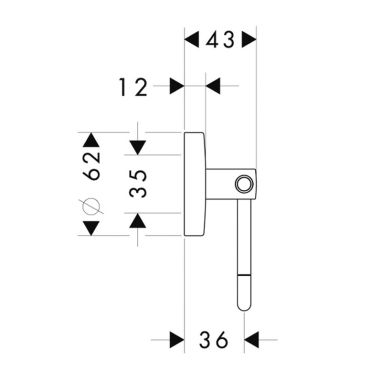 HANSGROHE Держатель туалетной бумаги Logis (40526000)