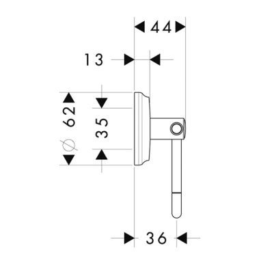 HANSGROHE Держатель туалетной бумаги Logis (41626000)