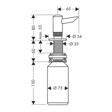 HANSGROHE Дозатор моющих средств 300 мл (40418000)