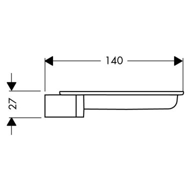 HANSGROHE Мыльница (28684000)