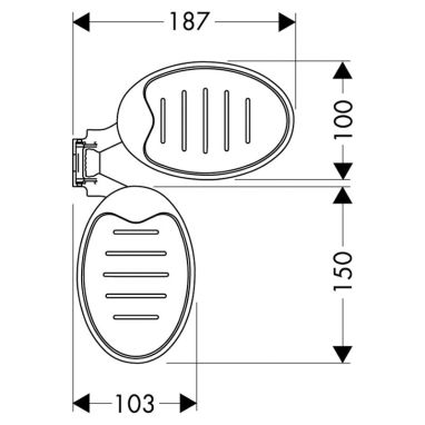 HANSGROHE Мыльница Raindance (28698000)