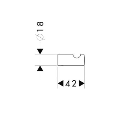 HANSGROHE Крючок для ванной комнаты Logis (40511000)