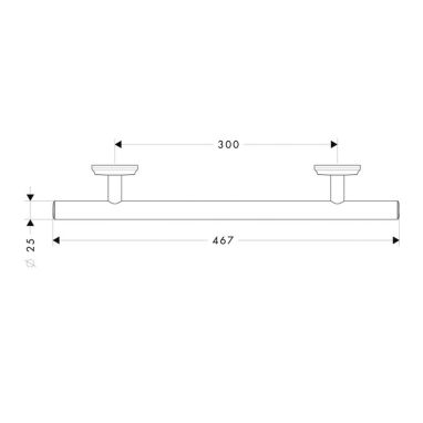 HANSGROHE Полотенцедержатель Logis (41613000)