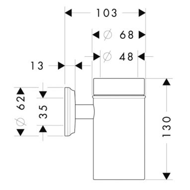 HANSGROHE Стакан Logis (41618000)