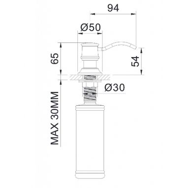 IMPRESE Дозатор моющих средств PODZIMA ZRALA (ZMK02170830)