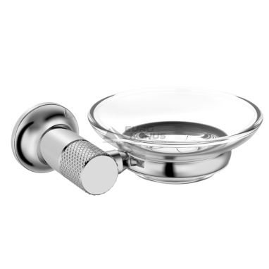 IMPRESE Мыльница стеклянная с настенным держателем BRENTA хром (ZMK071901250)