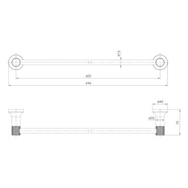 IMPRESE Полотенцедержатель BRENTA никель (ZMK081906270)