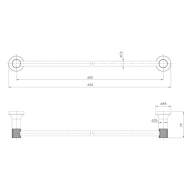 IMPRESE Полотенцедержатель BRENTA графитовый хром (ZMK091908270)