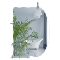 KRONER Зеркало с полкой и подсветкой 720х480 мм KRM Belantis-ACS705 (CV022929)
