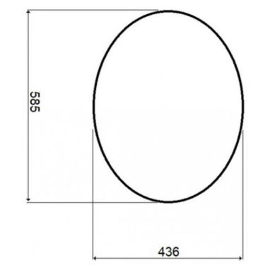 KRONER Зеркало 585х436 мм KRM Belantis-ACS711 (CV022931)
