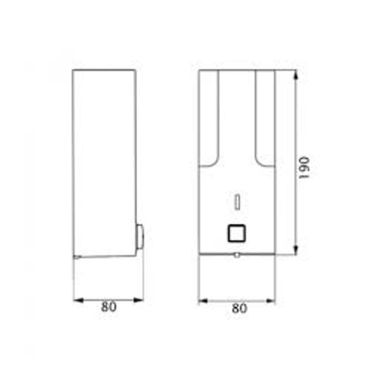 KRONER Дозатор для мыла настенный KRM Rizze-ACP403 (CV022920)