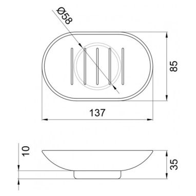 KRONER Мыльница KRM Rizze-ACG203 (CV022841)