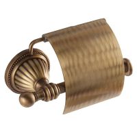 KUGU Держатель туалетной бумаги с крышкой Hestia antique 911A