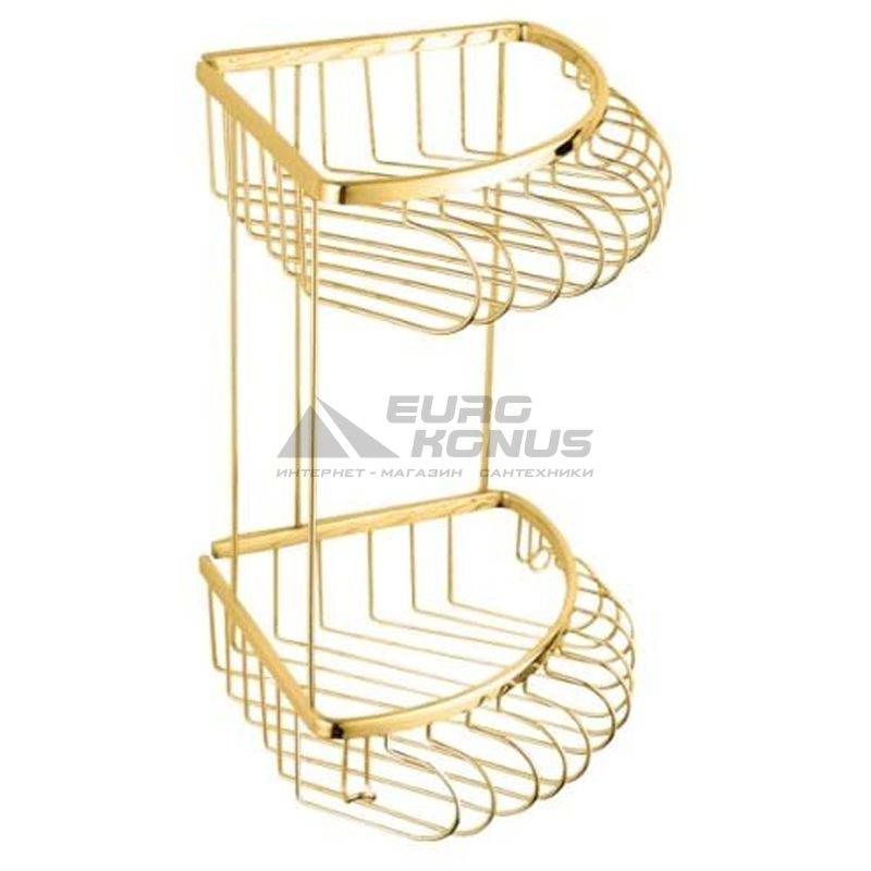 KUGU Полка настенная угловая двухуровневая 218G