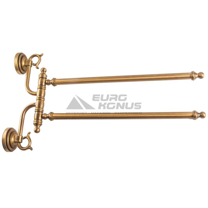 KUGU Полотенцедержатель двойной поворотный Versace Antique 242A