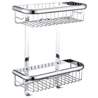 TOPAZ Полка настенная двухуровневая с крючками 4102