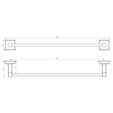 TOPAZ Полотенцедержатель TKB 9912/45
