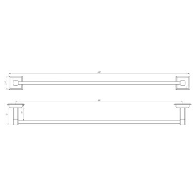 TOPAZ Полотенцедержатель TKB 9912/60