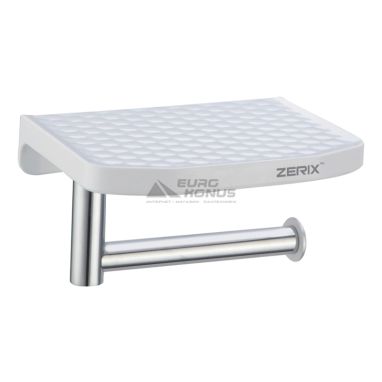 ZERIX Держатель туалетной бумаги с полкой A8103 (ZX2819)