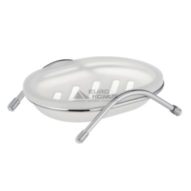 ZERIX Мыльница с двойным дном LR332-2 White (ZX2701)