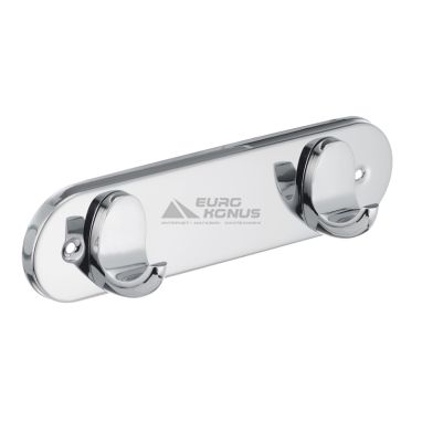 ZERIX Планка настенная с 2-мя крючками LR1505-2 (LL1404)