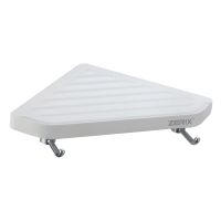 ZERIX Полка настенная угловая с 2-мя крючками A8022 (ZX2816)