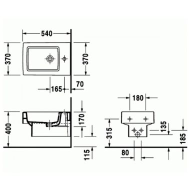 DURAVIT Биде подвесное Vero (2239150000)