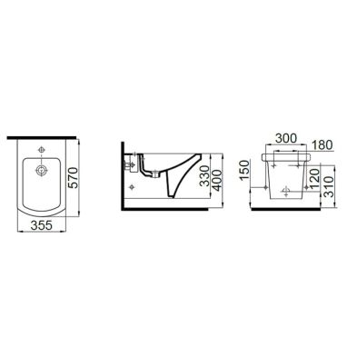 IDEVIT Биде подвесное Vega 2806-0305