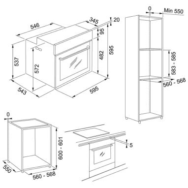 FRANKE Духовой шкаф электрический MYTHOS FMY 98 P BK черный (116.0606.102)