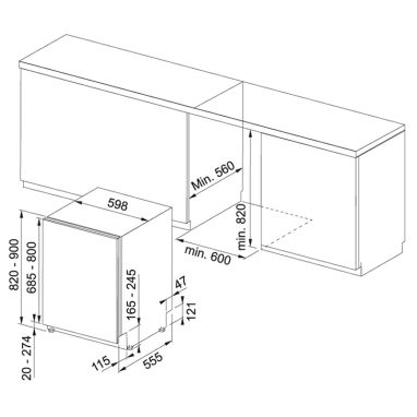 FRANKE Посудомоечная машина встраиваемая FDW 614 D10P DOS C (117.0611.674)