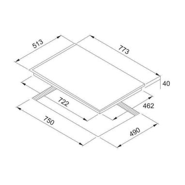 FRANKE Варочная поверхность электрическая стеклокерамическая Hi-Light FHC 7704 4CT XS черный (108.0026.880)