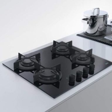 FRANKE Варочная поверхность газовая CRYSTAL FHCR 604 4G HE BK C черный (106.0374.280)