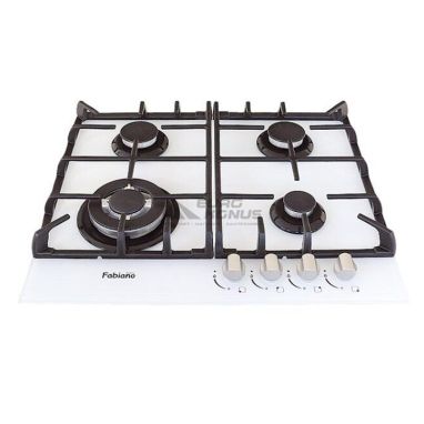 FABIANO Газовая варочная поверхность FHG 10-44 VGH-T White Glass (8111.405.0440)