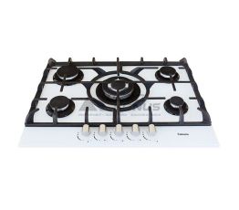 FABIANO Газовая варочная поверхность FHG 10-55 VGH-T White Glass (8111.405.0311)