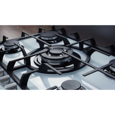 FABIANO Газовая варочная поверхность FHG 10-55 VGH-T White Glass (8111.405.0311)