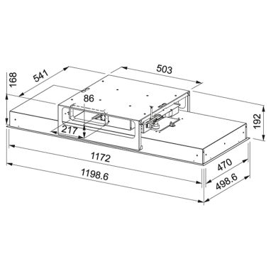 FRANKE Вытяжка встраиваемая MARIS CEILING FLAT FCFL 1206 XS нержавеющая сталь (350.0536.872)