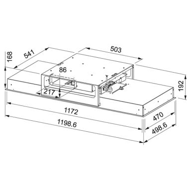 FRANKE Вытяжка встраиваемая MARIS CEILING FLAT FCFL 1206 WH белый матовый (350.0536.874)