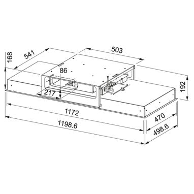 FRANKE Вытяжка встраиваемая MARIS CEILING FLAT FCFL 1206 BK черный матовый (350.0577.973)